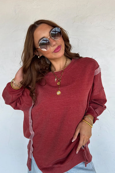 PREORDER: Fall Colors Classic Crew Pullover-Womens-Authentically Radd Women's Online Boutique in Endwell, New York