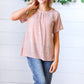 Mauve Tie Back Crinkle Floral Top-Authentically Radd Women's Online Boutique in Endwell, New York