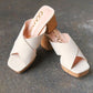 Bone Chandra Faux Leather Cork Platform Sandals-Authentically Radd Women's Online Boutique in Endwell, New York