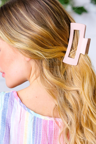 Blush Classic Big Hair Claw-07-01-25 Summer Sale-Authentically Radd Women's Online Boutique in Endwell, New York