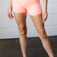 Coral Washed Seamless High Waisted Eyelet Shorts-Authentically Radd Women's Online Boutique in Endwell, New York