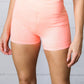Coral Washed Seamless High Waisted Eyelet Shorts-Authentically Radd Women's Online Boutique in Endwell, New York