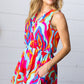 Vibrant Multicolor Abstract Sleeveless Surplice Romper-Authentically Radd Women's Online Boutique in Endwell, New York