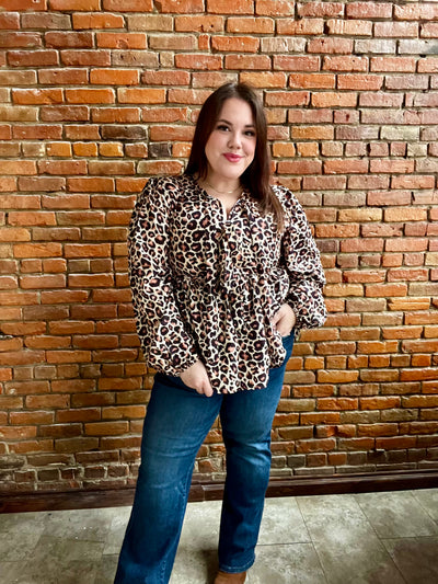 Follow Your Instincts Babydoll Blouse-Authentically Radd Women's Online Boutique in Endwell, New York