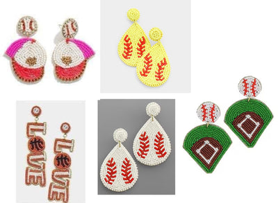 *Game Day Beaded Earrings*-Authentically Radd Women's Online Boutique in Endwell, New York