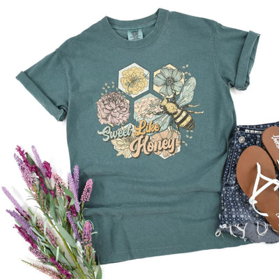 Sweet Like Honey Graphic Tee-Womens-Authentically Radd Women's Online Boutique in Endwell, New York