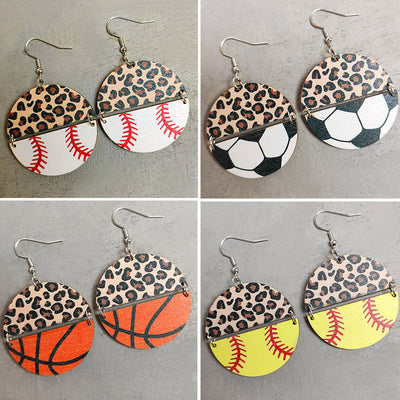 *RTS* Wooden Sports Earrings-Authentically Radd Women's Online Boutique in Endwell, New York