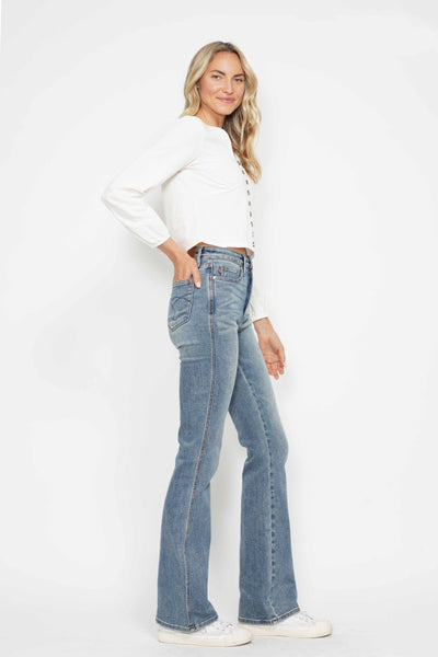 Judy Blue Tummy Control Bootcut Jeans in 3 lengths-Authentically Radd Women's Online Boutique in Endwell, New York