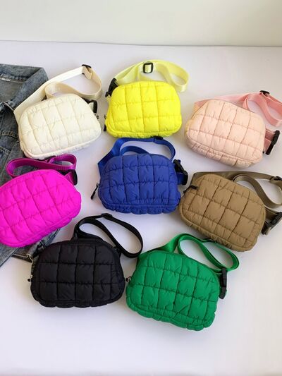 Bubble Texture Adjustable Strap Crossbody Bag-Authentically Radd Women's Online Boutique in Endwell, New York