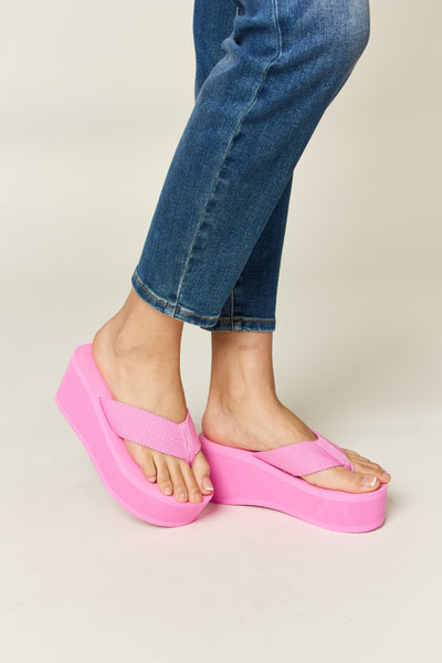 WILD DIVA Open Toe Platform Wedge Sandals-Authentically Radd Women's Online Boutique in Endwell, New York