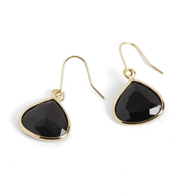 Dew Drop Earrings - Black/Gold-Authentically Radd Women's Online Boutique in Endwell, New York