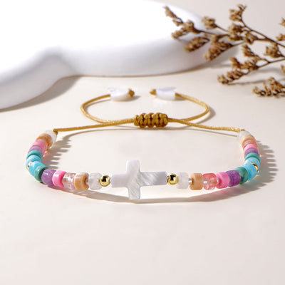 Pastel Cross Bracelet-Authentically Radd Women's Online Boutique in Endwell, New York