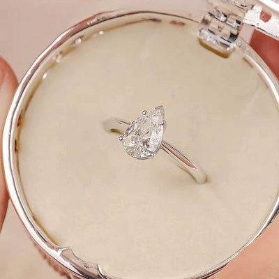 Radiant Elegance Pear Moissanite Ring- SIZE 6-Authentically Radd Women's Online Boutique in Endwell, New York