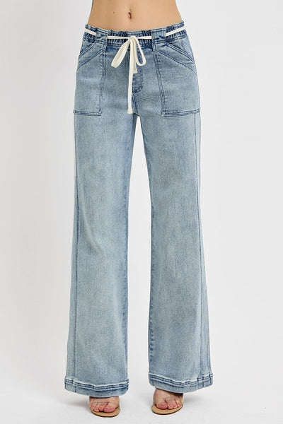 RISEN Full Size Straight Leg Jeans with Pockets Plus Size-Authentically Radd Women's Online Boutique in Endwell, New York