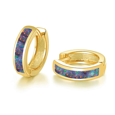 *Opal Huggie Hoops*-Authentically Radd Women's Online Boutique in Endwell, New York
