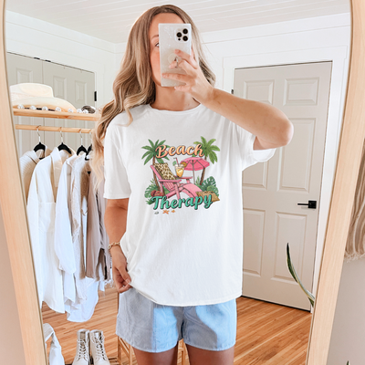 Beach Therapy Graphic Tee-Womens-Authentically Radd Women's Online Boutique in Endwell, New York