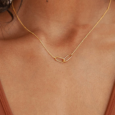 Chain Link Pendant Necklace-Authentically Radd Women's Online Boutique in Endwell, New York