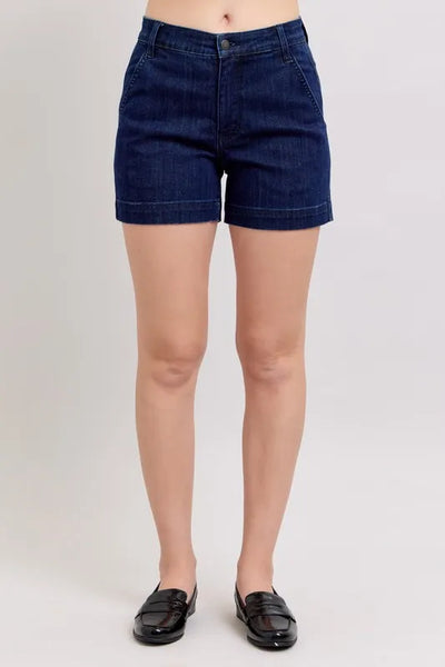 Judy Blue Full Size High Waist Denim Shorts Plus Size-Authentically Radd Women's Online Boutique in Endwell, New York