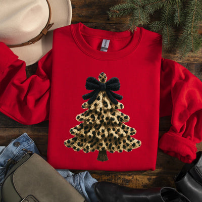 Leopard Tree Graphic Tee and Sweatshirt-Womens-Authentically Radd Women's Online Boutique in Endwell, New York