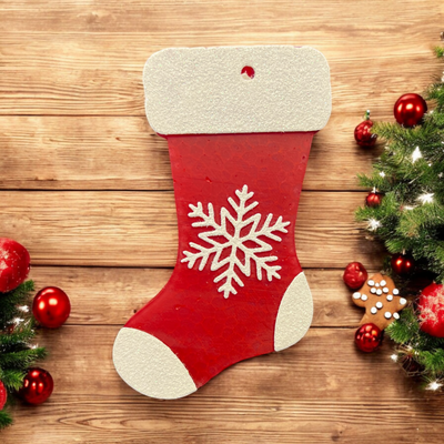 Snowflake Stocking Freshie-Authentically Radd Women's Online Boutique in Endwell, New York