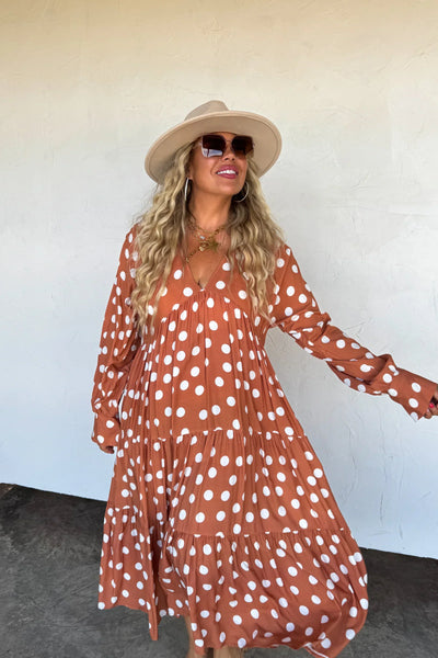 PREORDER: Kora Polka Dot Dress-Womens-Authentically Radd Women's Online Boutique in Endwell, New York