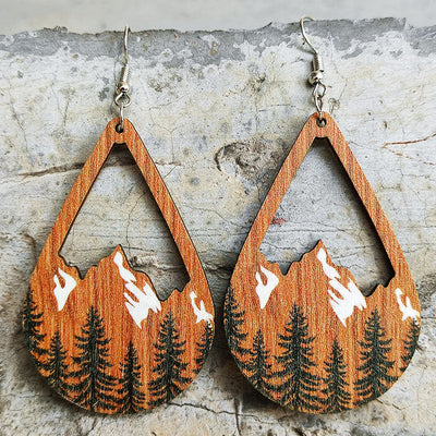*RTS Wooden Landscape Teardrops*-Authentically Radd Women's Online Boutique in Endwell, New York