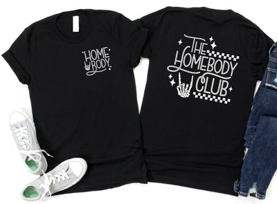 HOMEBODY CLUB TSHIRT-Graphic Tee-Authentically Radd Women's Online Boutique in Endwell, New York