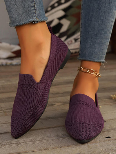 Point Toe Mesh Flats Slip-Ons-Authentically Radd Women's Online Boutique in Endwell, New York