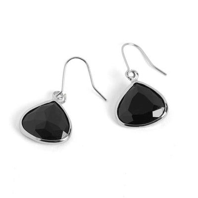 Dew Drop Earrings - Black/Silver-Authentically Radd Women's Online Boutique in Endwell, New York