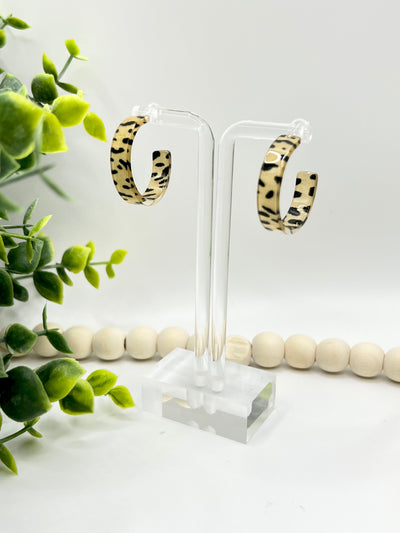 Animal Print Hoops-Authentically Radd Women's Online Boutique in Endwell, New York