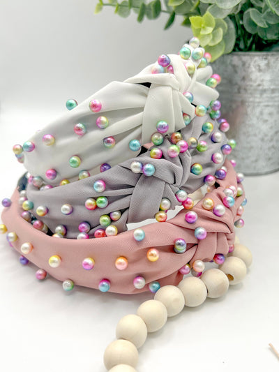 *RTS* Rainbow Pearls Headband-Authentically Radd Women's Online Boutique in Endwell, New York