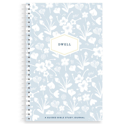 Dwell Bible Study Journal, Blue and White Floral-Authentically Radd Women's Online Boutique in Endwell, New York