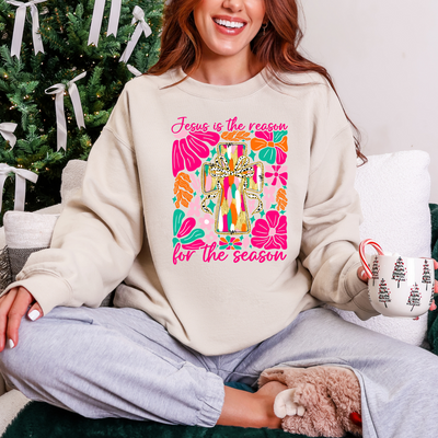 Jesus is the Reason Graphic Tee and Sweatshirt-Womens-Authentically Radd Women's Online Boutique in Endwell, New York
