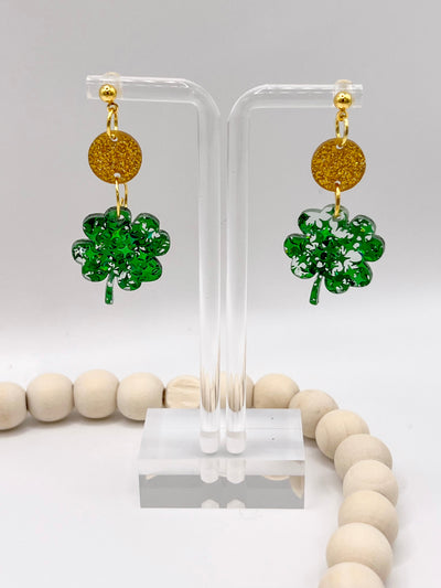*RTS* Holographic Glitter Shamrocks-Authentically Radd Women's Online Boutique in Endwell, New York