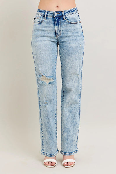 Judy Blue No Rules Needed 90's Straight Jeans - Sizes 0-24W-Authentically Radd Women's Online Boutique in Endwell, New York