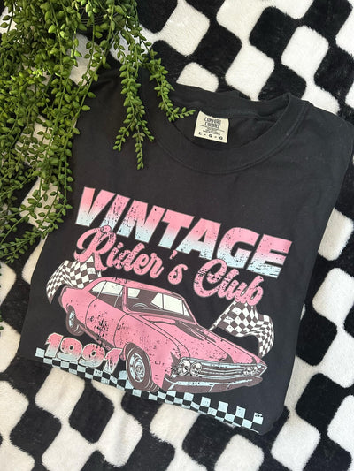 Vintage Riders Club Graphic Tee-Womens-Authentically Radd Women's Online Boutique in Endwell, New York