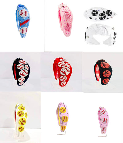 *Sports Hand Beaded Headbands*-Authentically Radd Women's Online Boutique in Endwell, New York