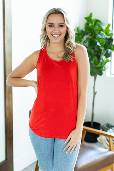 IN STOCK Tiffany Tank - Red-Tops-Authentically Radd Women's Online Boutique in Endwell, New York