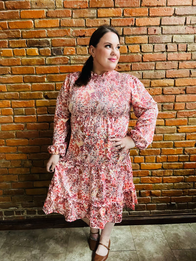 Bloom and Twirl Satin Floral Dress-Authentically Radd Women's Online Boutique in Endwell, New York