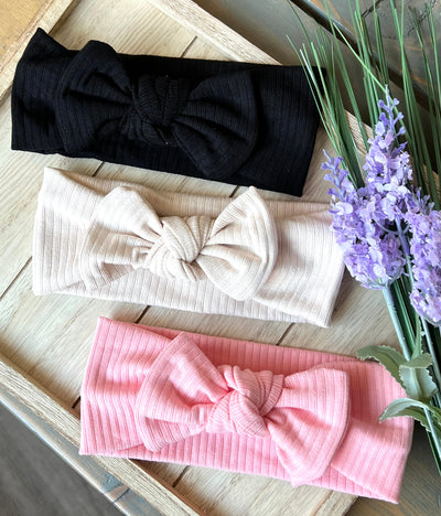 Baby/Toddler Chunky Knot Bow Headwrap-Authentically Radd Women's Online Boutique in Endwell, New York