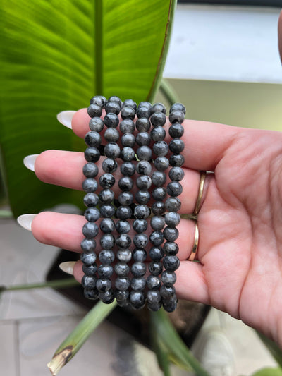 Larvikite Crystal Beaded Bracelet-Accessories-Authentically Radd Women's Online Boutique in Endwell, New York