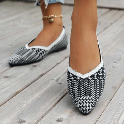 Point Toe Mesh Flat Slip-Ons-Authentically Radd Women's Online Boutique in Endwell, New York