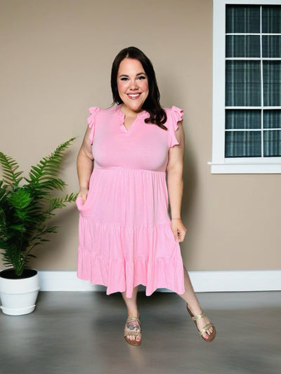Flirt Factor Ruffle Dress-Authentically Radd Women's Online Boutique in Endwell, New York