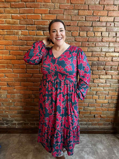 Everyone to the Dance Floor Dress in Teal-Authentically Radd Women's Online Boutique in Endwell, New York