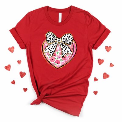 Heart and dalmation bow-Authentically Radd Women's Online Boutique in Endwell, New York