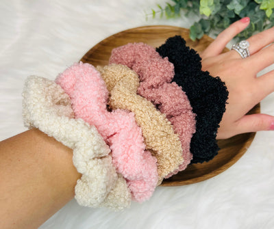 Teddy Bear Scrunchies-Authentically Radd Women's Online Boutique in Endwell, New York