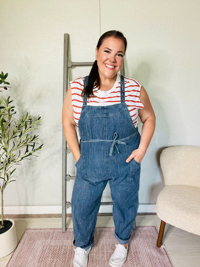 Hot girl Denim Jogger-Authentically Radd Women's Online Boutique in Endwell, New York