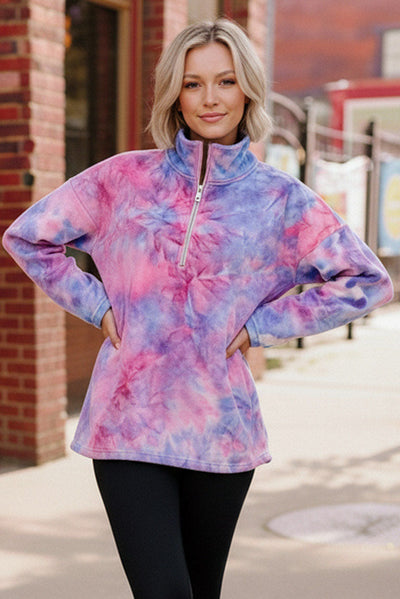 Pastel Skies Fleece Pullover-Authentically Radd Women's Online Boutique in Endwell, New York