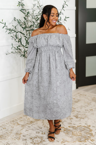 All Is Well Dress In Opal Gray-Womens-Authentically Radd Women's Online Boutique in Endwell, New York