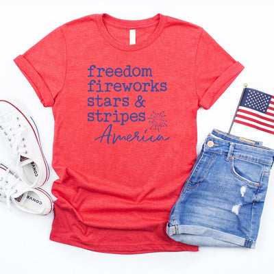 VIP 4th of July Tee-Authentically Radd Women's Online Boutique in Endwell, New York